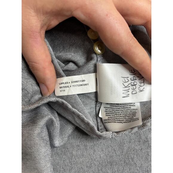 Ralph Lauren Knit Oxford Shirt Men's 2XB Big & Tall Gray Button Down Pony Logo - Picture 11 of 12